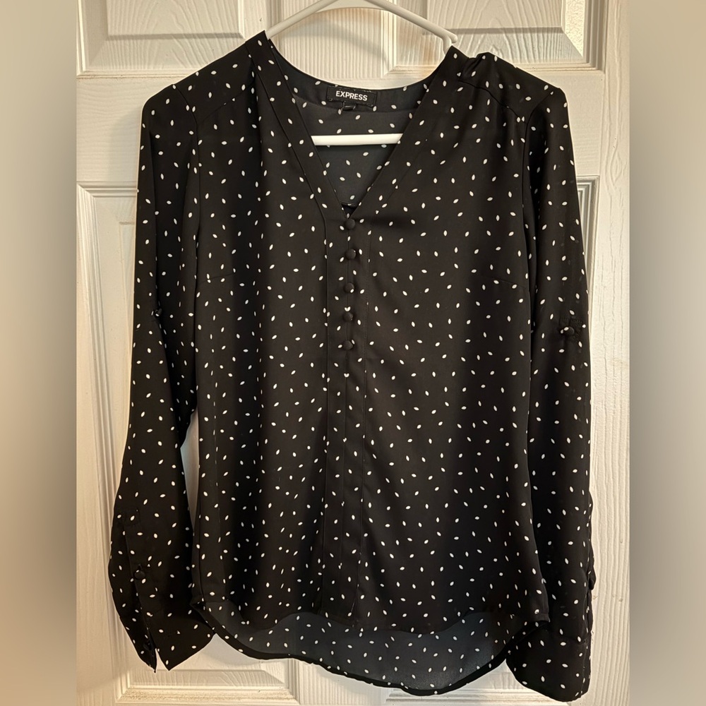 Black and White Express Blouse